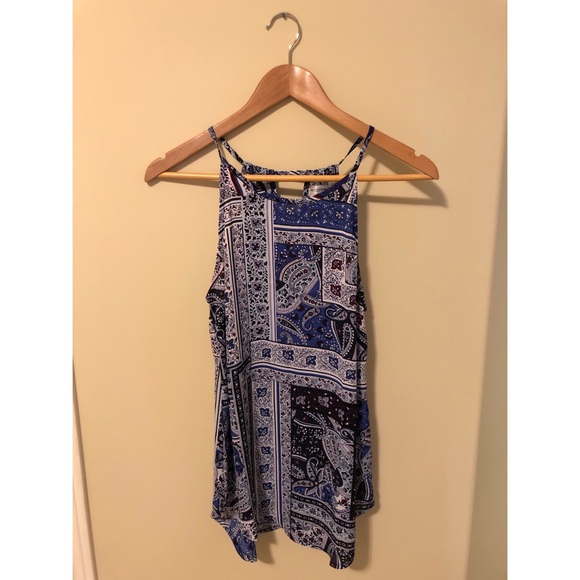 Cotton-On Paisley Print High Neck Tank Top - Picture 2 of 4